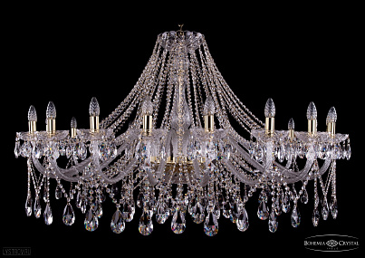 Хрустальная подвесная люстра Bohemia IVELE Crystal 1413/20/530-80/G