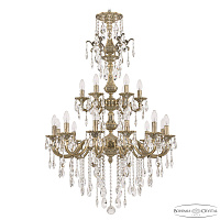 Подвесная хрустальная люстра Bohemia Ivele Crystal Verona 72101/12+6/250/XL/2d B FP