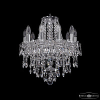 Хрустальная подвесная люстра Bohemia IVELE Crystal 1415/10/141 Ni