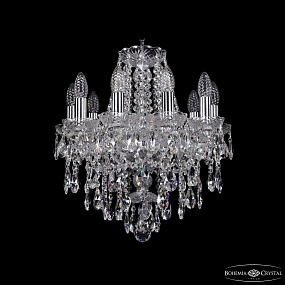 Хрустальная подвесная люстра Bohemia IVELE Crystal 1415/10/141 Ni