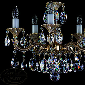 Люстра подвесная ARTGLASS JARMILA V. WHITE GOLD CE