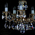 Люстра подвесная ARTGLASS JARMILA V. WHITE GOLD CE