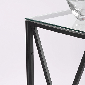 Консольный столик с полкой в прихожую AllConsoles  1031-CB clear