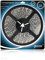 Светодиодная лента GAUSS 4.8 Вт/м 3528 SMD голубой цвет