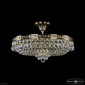 Хрустальная потолочная люстра Bohemia IVELE Crystal 19271/45IV GB