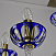 Большая хрустальная люстра Bohemia IVELE Crystal 1308/12+6/360/2d G Cl/Clear-Blue/H-1I