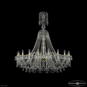 Большая хрустальная люстра Bohemia IVELE Crystal 1403/20/460/XL-143 G