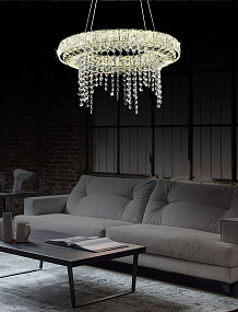 Хрустальная подвесная светодиодная люстра Lumina Deco Meduza DDP 6895