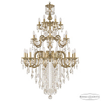 Большая хрустальная люстра Bohemia Ivele Crystal Verona 72103/12+6+6/300/3d B FP