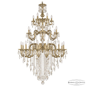 Большая хрустальная люстра Bohemia Ivele Crystal Verona 72103/12+6+6/300/3d B FP