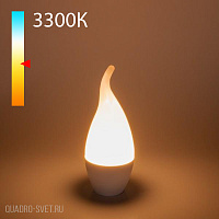 Светодиодная лампа "Свеча на ветру" CA37 8W 3300K E14 Elektrostandard BLE1431
