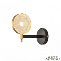 Бра светодиодное Arte Milano 272079/1B BK/GD