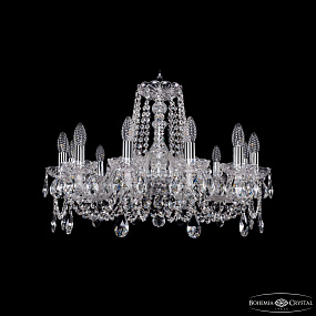 Хрустальная подвесная люстра Bohemia IVELE Crystal 1402/12/240/Ni