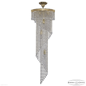 Каскадная хрустальная люстра Bohemia IVELE Crystal 83113/35IV-100 G