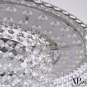 Хрустальный светодиодный подвесной светильник APL LED Sicilia SH01.35.A.LED -DIM.Ni