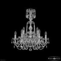 Хрустальная подвесная люстра Bohemia IVELE Crystal 1402/6+3/195/XL-64 Ni