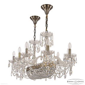 Большая хрустальная люстра Bohemia IVELE Crystal 1453/10/195/600 FP