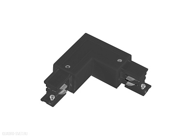 L-образный токоподвод внешний, черный Donolux DL000218LO