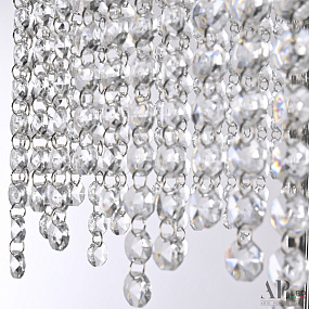 Хрустальный светодиодный торшер APL LED Sicilia SH500.T1.30-150.B.Ni.4000