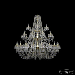 Большая хрустальная люстра Bohemia IVELE Crystal 1410/20+10+5/460/3d G V0300