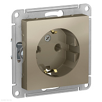 Розетка с заземлением 16А Schneider Electric ATLASDESIGN шампань ATN000543