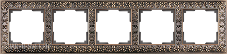 Рамка на 5 постов  (бронза) Werkel WL07-Frame-05