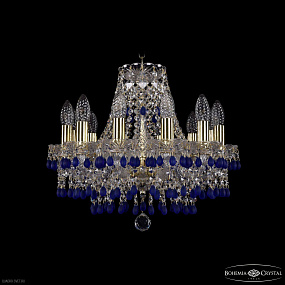 Хрустальная подвесная люстра Bohemia IVELE Crystal 1410/12/141 G V3001