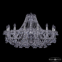Большая хрустальная люстра Bohemia IVELE Crystal 1409/16/360 Ni