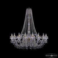 Большая хрустальная люстра Bohemia IVELE Crystal 1403/20/530/h-160 G