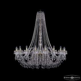 Большая хрустальная люстра Bohemia IVELE Crystal 1403/20/530/h-160 G