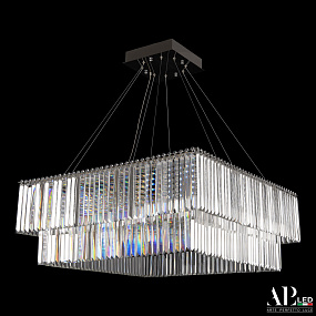 Большая хрустальная светодиодная люстра APL LED Sicilia SH10.86.C.Ni.4000