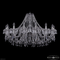 Большая хрустальная люстра Bohemia IVELE Crystal 1403/16/400 Ni