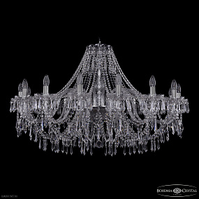 Большая хрустальная люстра Bohemia IVELE Crystal 1403/16/400 Ni