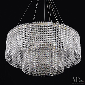 Хрустальная подвесная светодиодная люстра APL LED Sicilia SH02.73.2D.A.Ni.4000