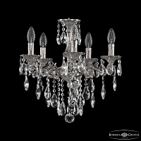 Подвесная хрустальная люстра Bohemia Ivele Crystal Verona 72102/5/125 B Ni
