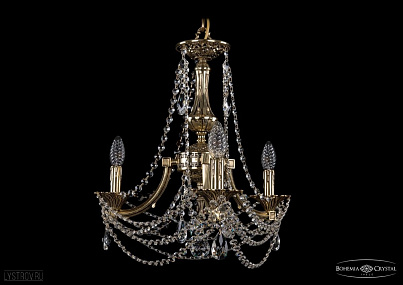Литая подвесная люстра с хрусталем Bohemia IVELE Crystal 1771/3/150/C/GB