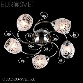 Люстра потолочная EUROSVET 9677 9677/5 хром
