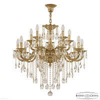 Подвесная хрустальная люстра Bohemia Ivele Crystal Verona 72199/10+5/250 B G