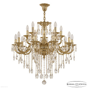 Подвесная хрустальная люстра Bohemia Ivele Crystal Verona 72199/10+5/250 B G