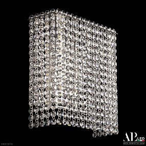 Бра хрустальное светодиодное APL LED Sicilia SH500.B1.25-27.A.Ni.4000