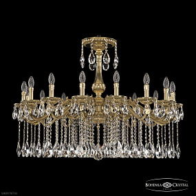 Большая хрустальная люстра Bohemia Ivele Crystal 75102/16/360 A G