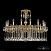 Большая хрустальная люстра Bohemia Ivele Crystal 75102/16/360 A G