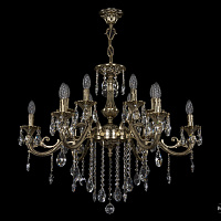 Литая подвесная люстра с хрусталем Bohemia IVELE Crystal 1703/12/320/B/GB