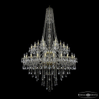 Большая хрустальная люстра Bohemia IVELE Crystal 1415/24+12+6/460/h-213/2d G