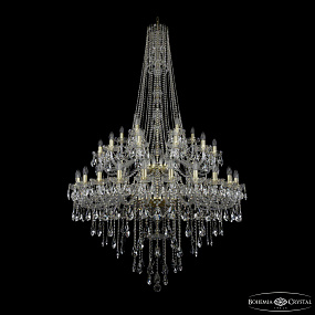 Большая хрустальная люстра Bohemia IVELE Crystal 1415/24+12+6/460/h-213/2d G