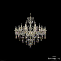 Большая хрустальная люстра Bohemia IVELE Crystal 1415/12+6/300 G K801