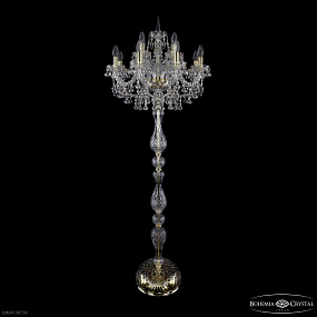 Торшер с хрусталем Bohemia IVELE Crystal 1409T1/8+4/195-165 G