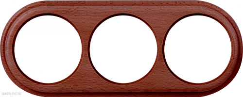 Рамка на 3 поста (итальянский орех) Werkel WL15-frame-03