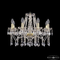Хрустальная подвесная люстра Bohemia IVELE Crystal 1413/8/200/G