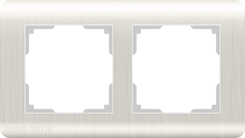 Рамка на 2 поста (перламутровый) Werkel WL12-Frame-02